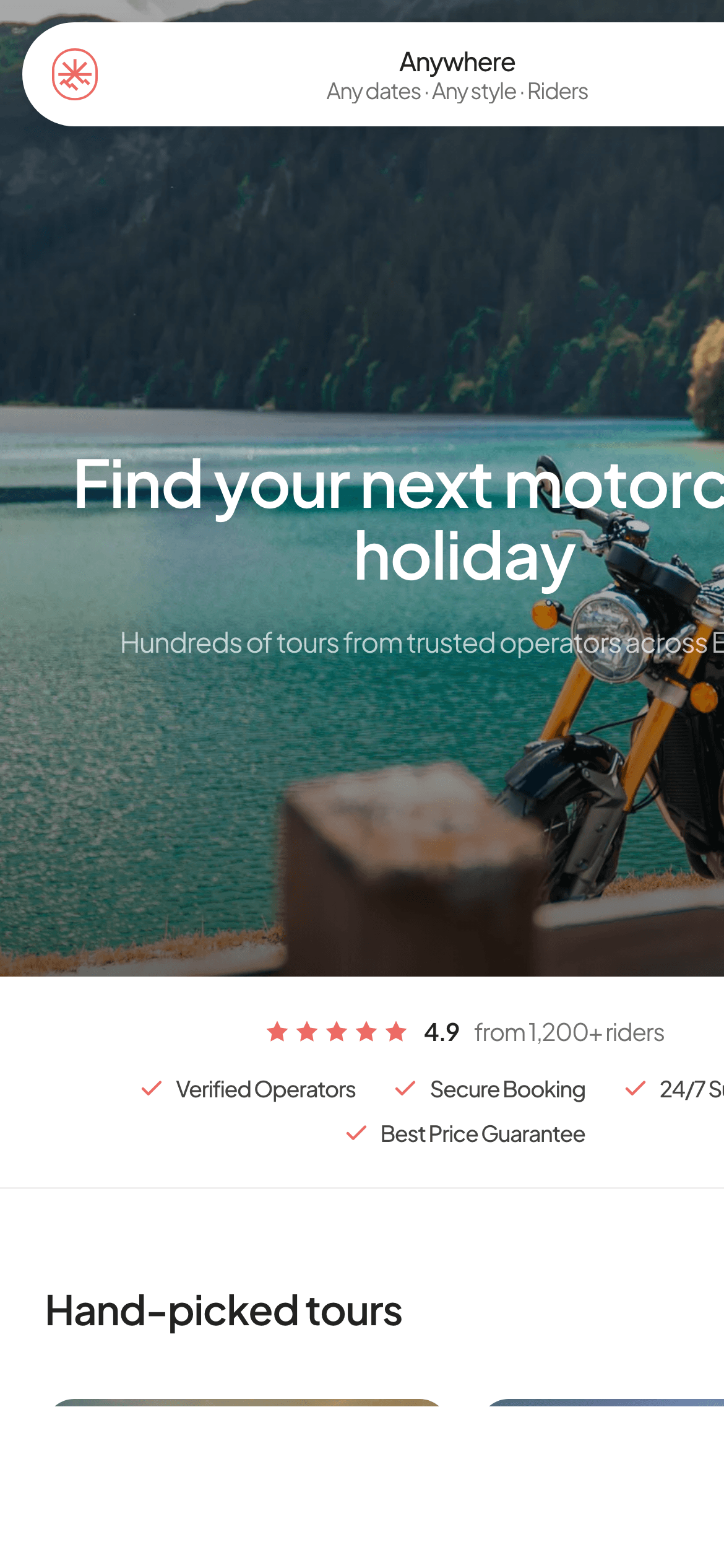 Discover trips on Motorcycle Holiday